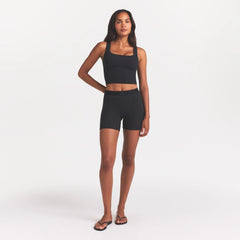 COTTON RIB BOXER | SOOT