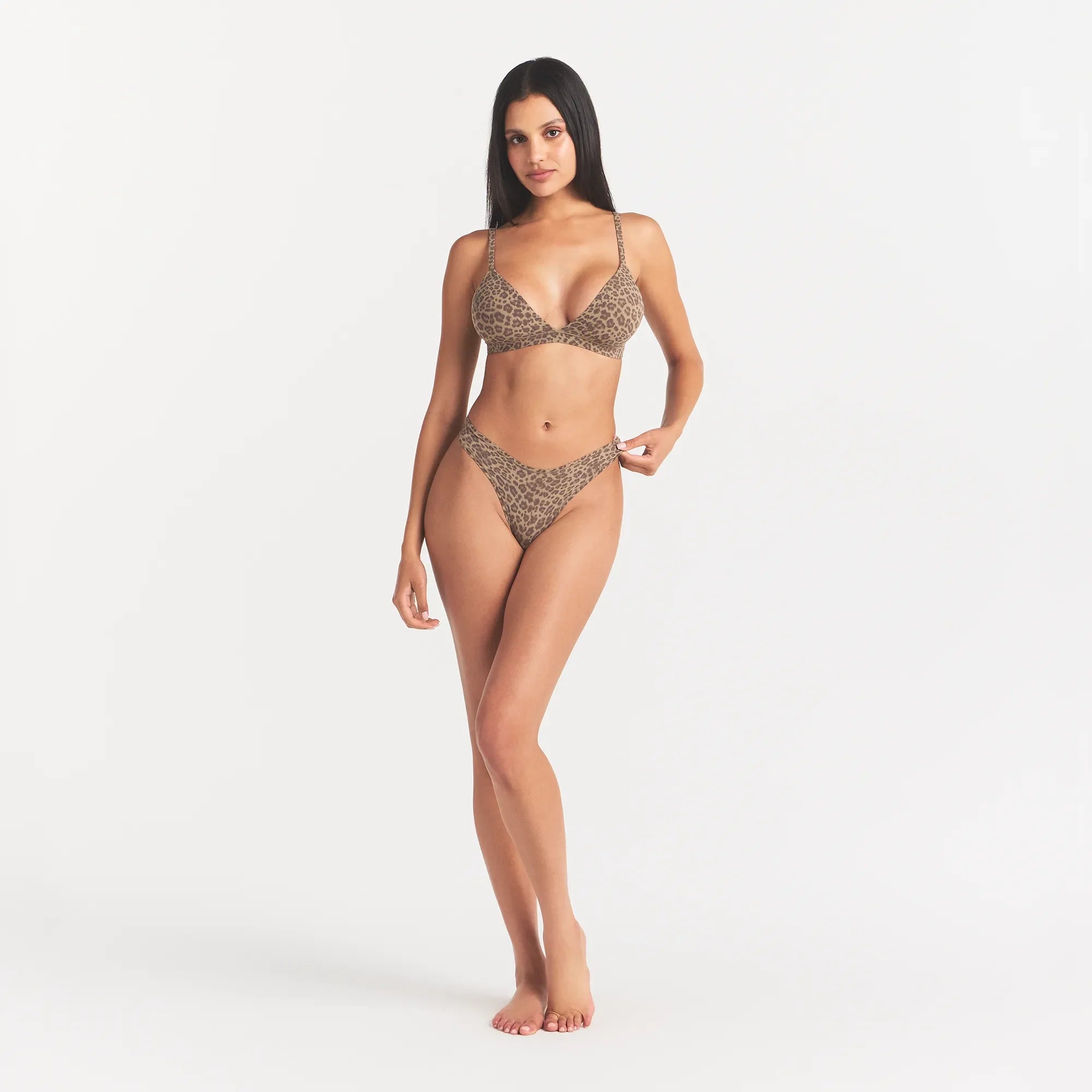 FITS EVERYBODY DIPPED FRONT THONG | DESERT LEOPARD INK PRINT