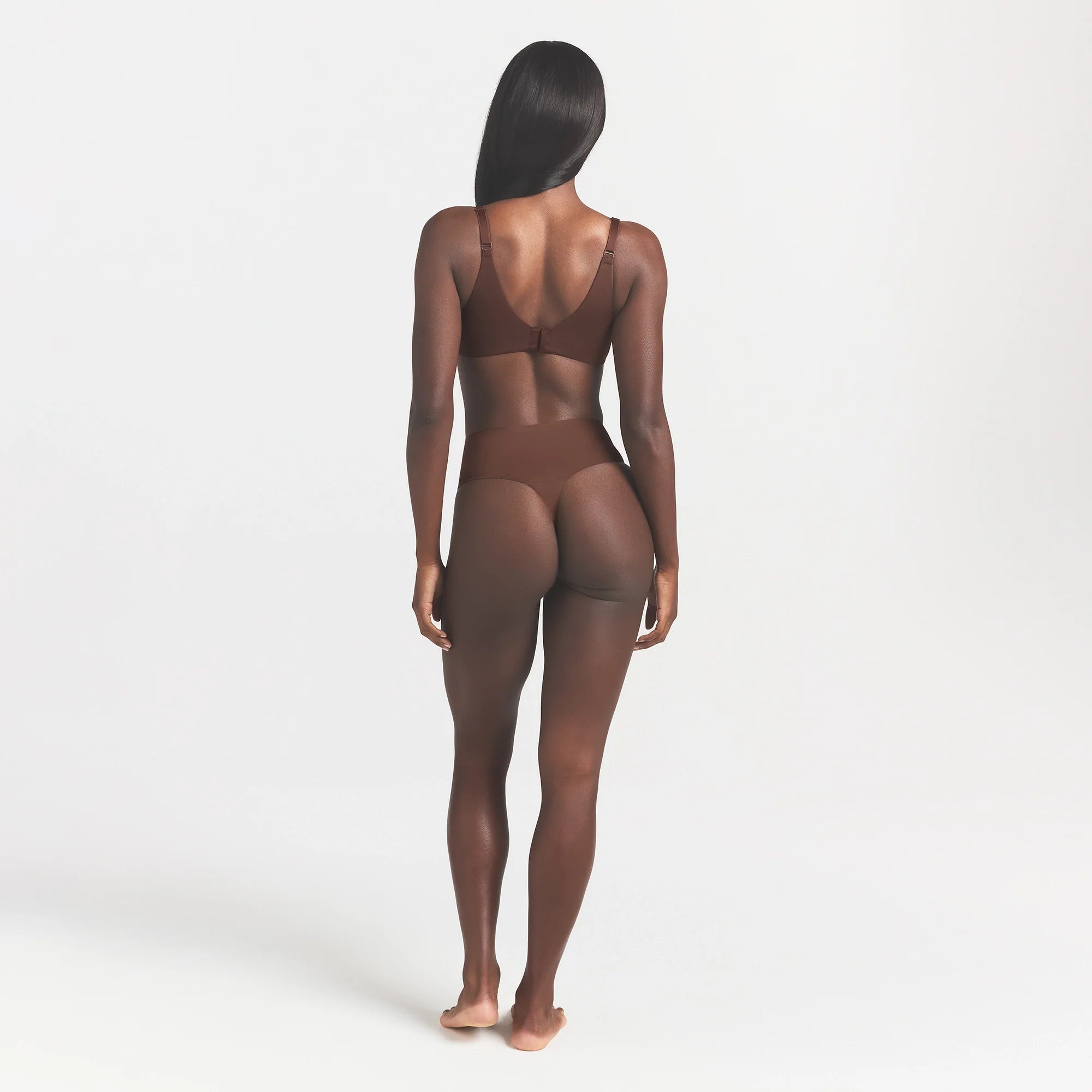 SMOOTHING INTIMATES HIGH-WAISTED THONG | COCOA