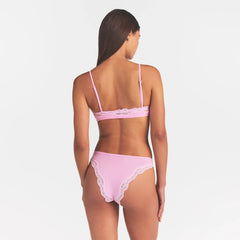 FITS EVERYBODY LACE TANGA | BUBBLE GUM TONAL