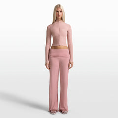 NikeSKIMS STRETCH KNIT FOLDOVER WIDE LEG PANT | HIMALAYAN