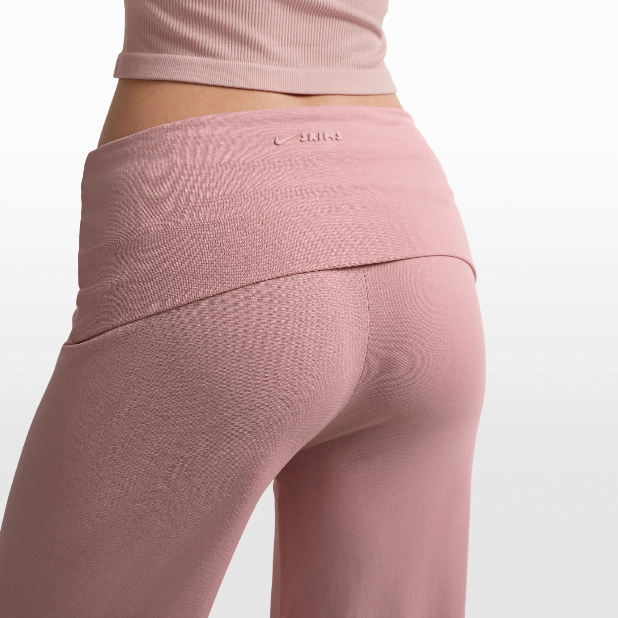 NikeSKIMS STRETCH KNIT FOLDOVER WIDE LEG PANT | HIMALAYAN