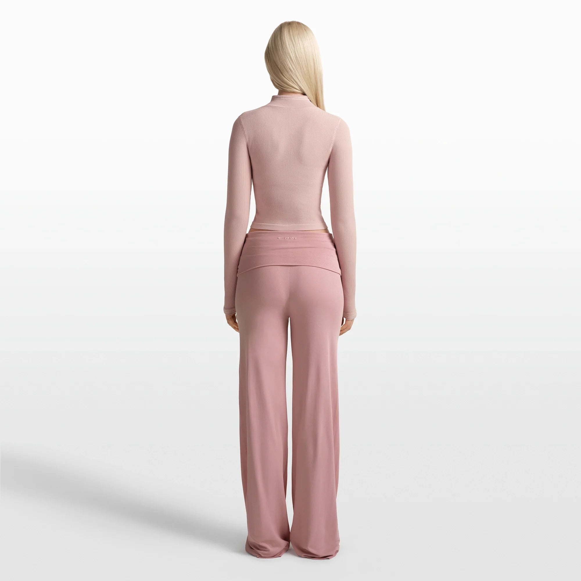 NikeSKIMS STRETCH KNIT FOLDOVER WIDE LEG PANT | HIMALAYAN