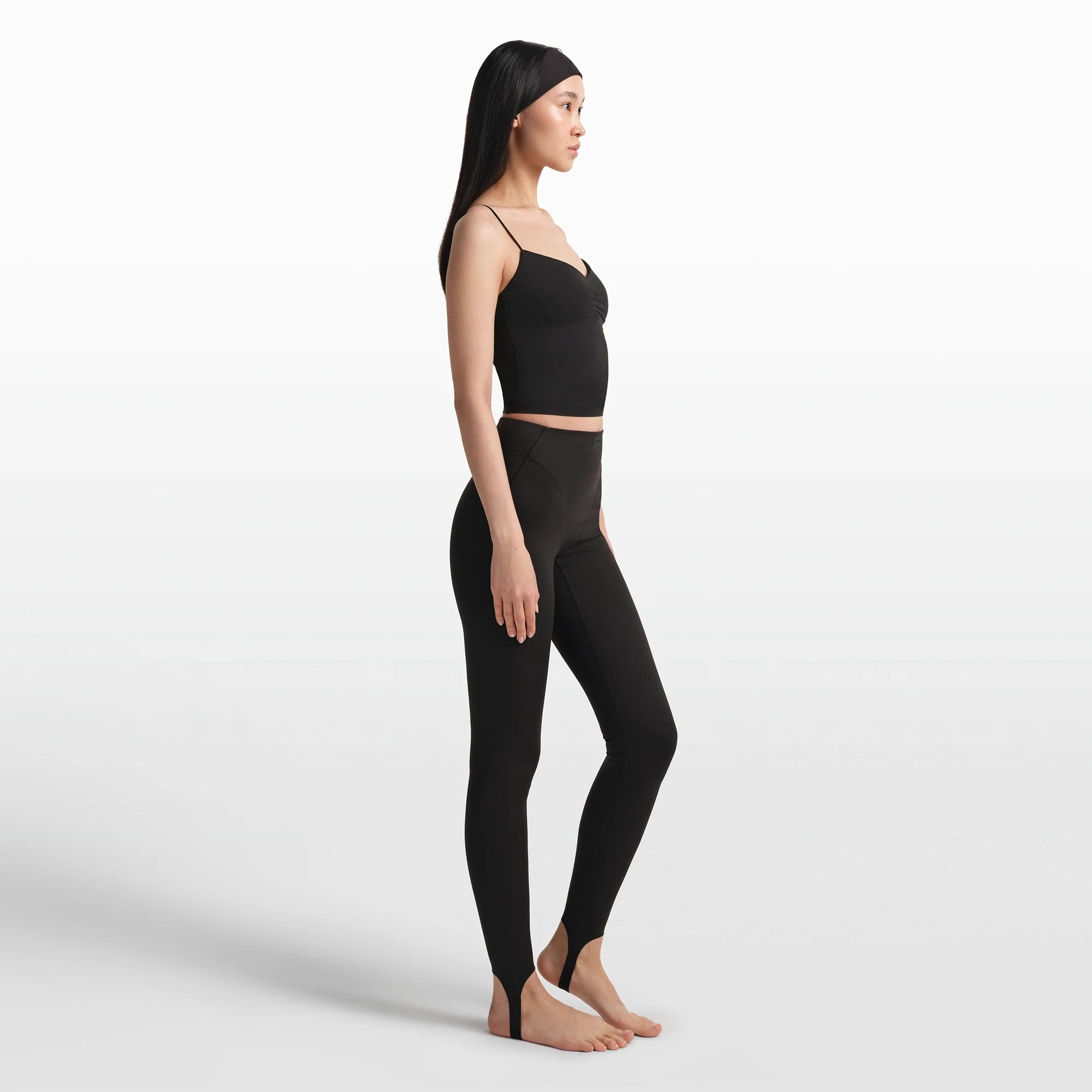 NikeSKIMS MATTE V-LINE STIRRUP LEGGING | OBSIDIAN