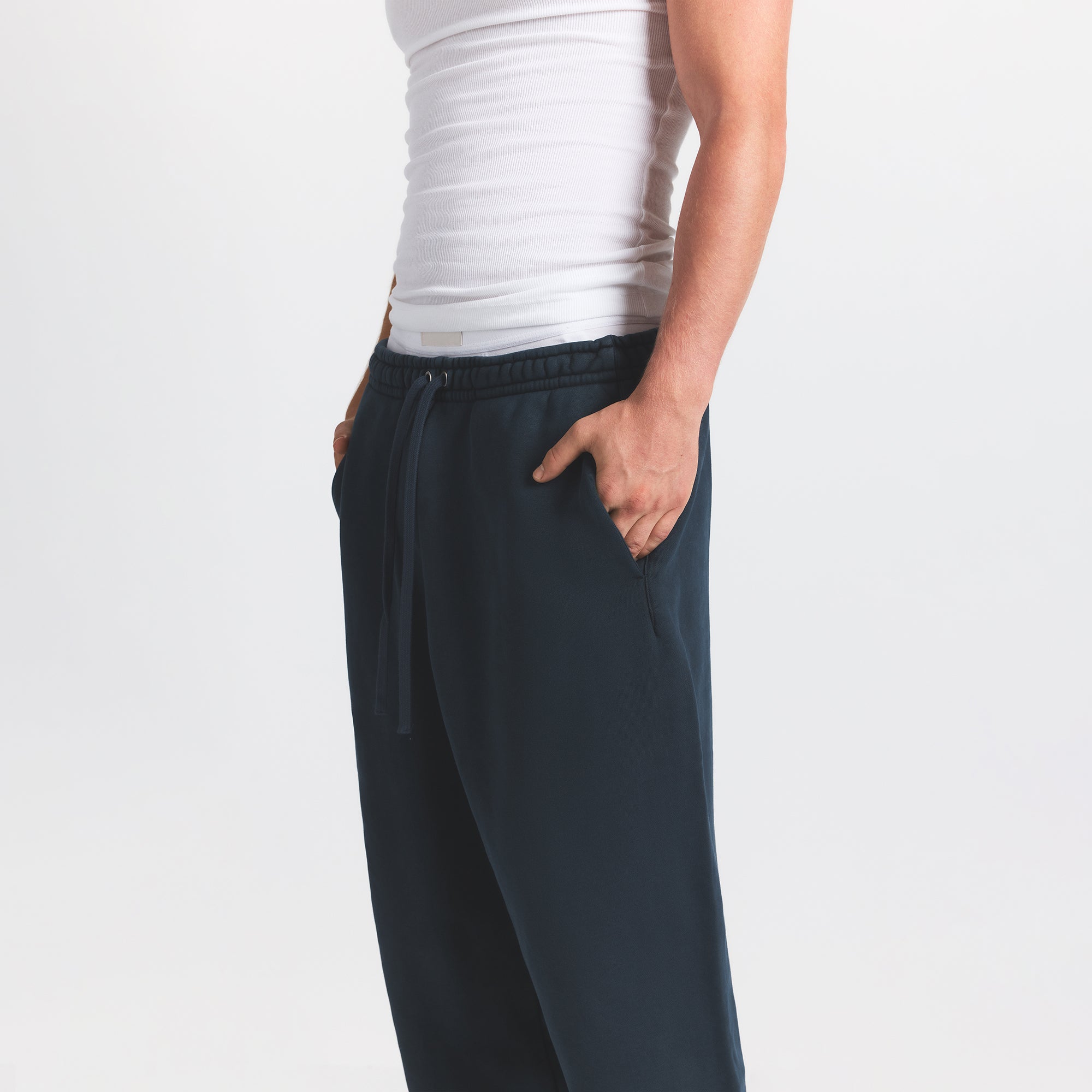 HEAVYWEIGHT FLEECE MENS STRAIGHT LEG PANT | NAVY