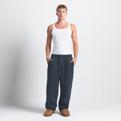 HEAVYWEIGHT FLEECE MENS STRAIGHT LEG PANT | NAVY