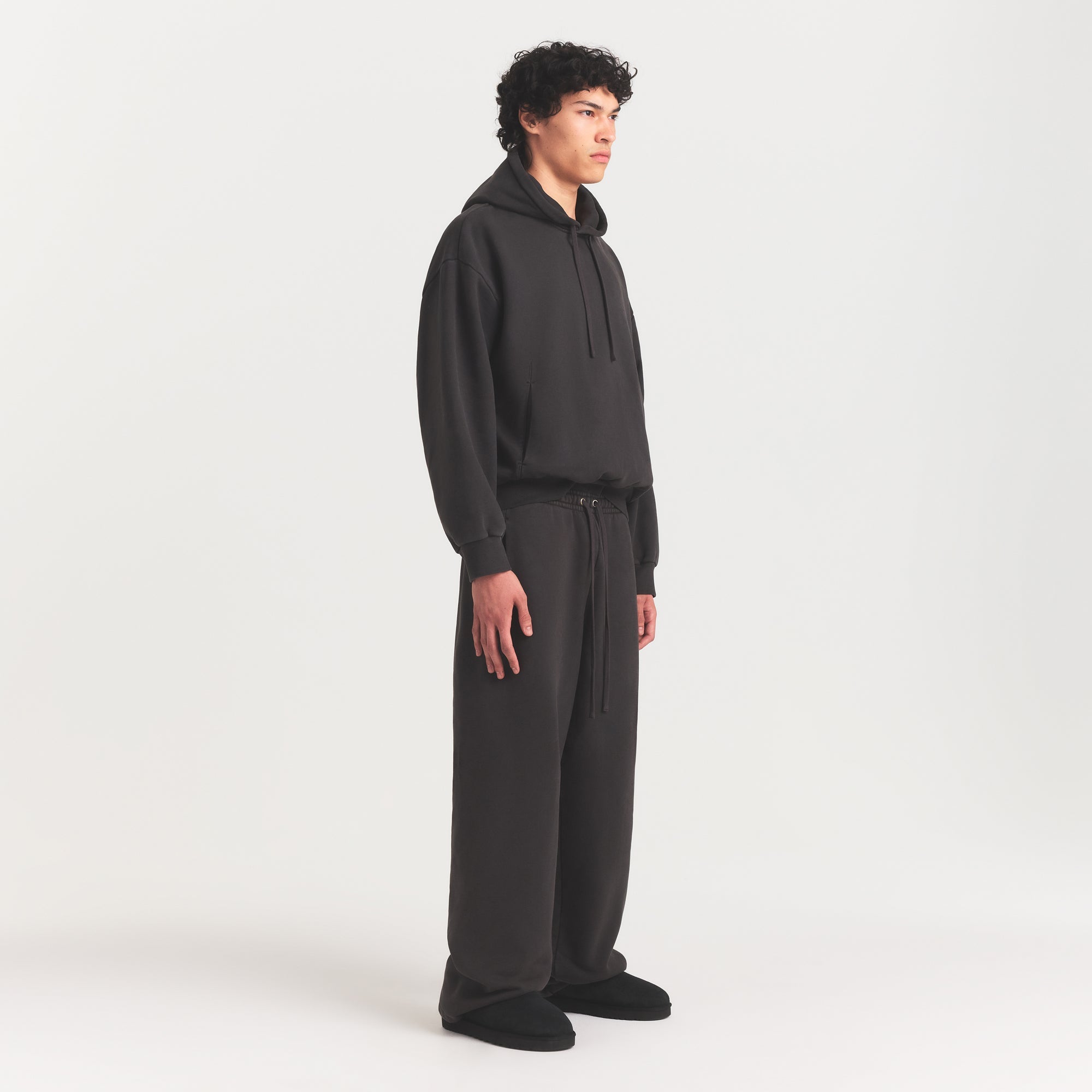 HEAVYWEIGHT FLEECE MENS STRAIGHT LEG PANT | WASHED ONYX
