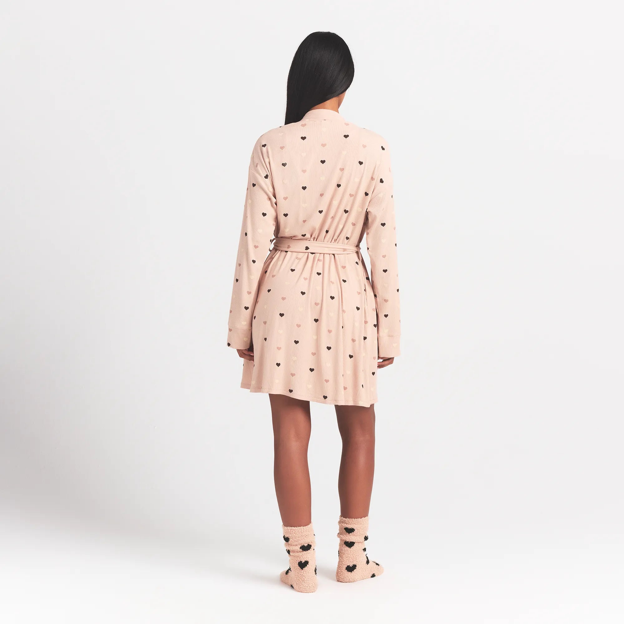 SOFT LOUNGE ROBE | MICA MINI HEART HALFDROP