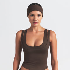 NikeSKIMS ACCESSORIES HEADBAND | DARK SEPIA