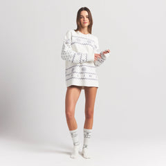 COZY LITE SOCK | MARBLE HEART FAIR ISLE