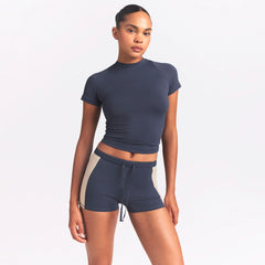 NikeSKIMS MATTE SHINE MIX 2" SHORT | DEEP ROYAL AND STONE