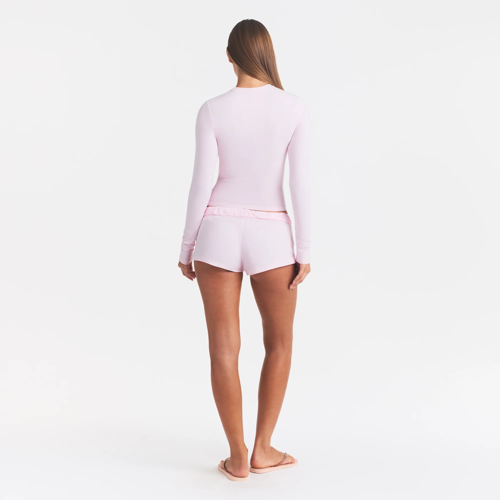 COTTON JERSEY LOOSE SHORT | CHERRY BLOSSOM