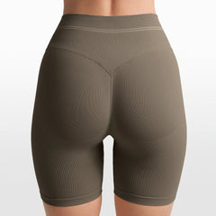 NikeSKIMS RIBBED SEAMLESS 5" BIKER SHORT | DUSTY OAKMOSS