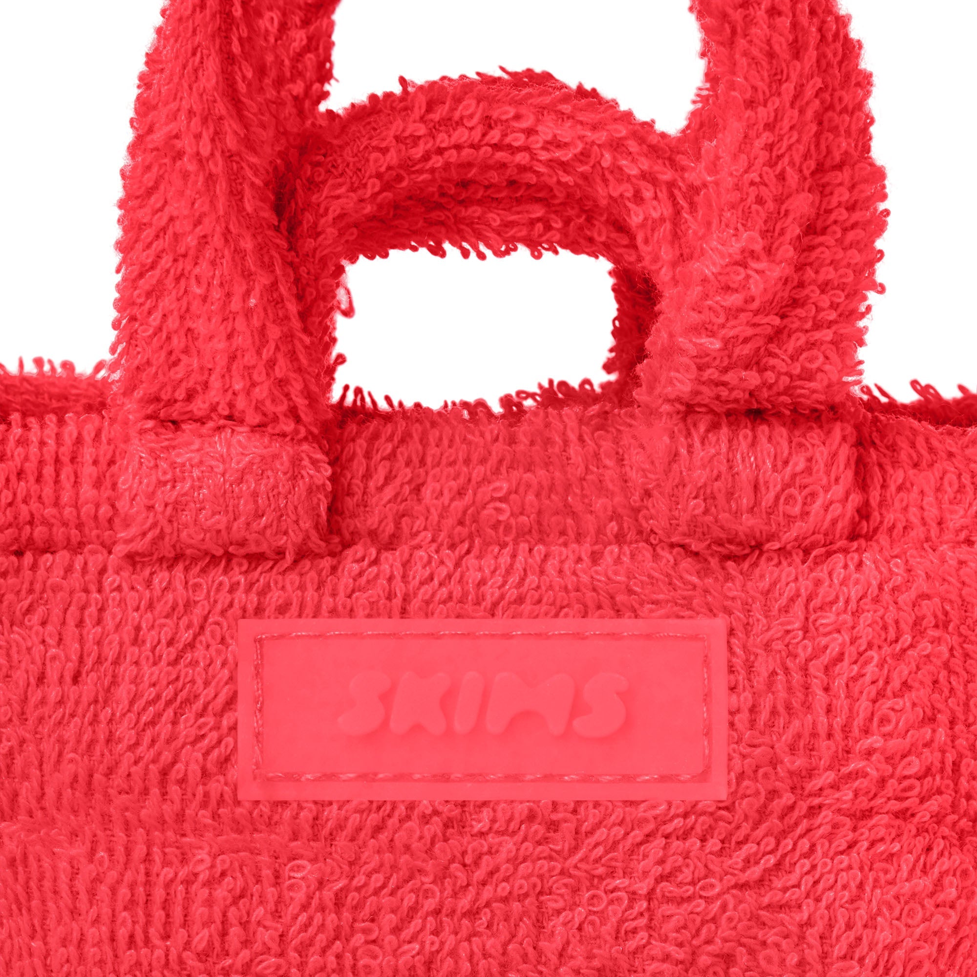 TERRY MICRO TOTE KEYCHAIN | CARMINE