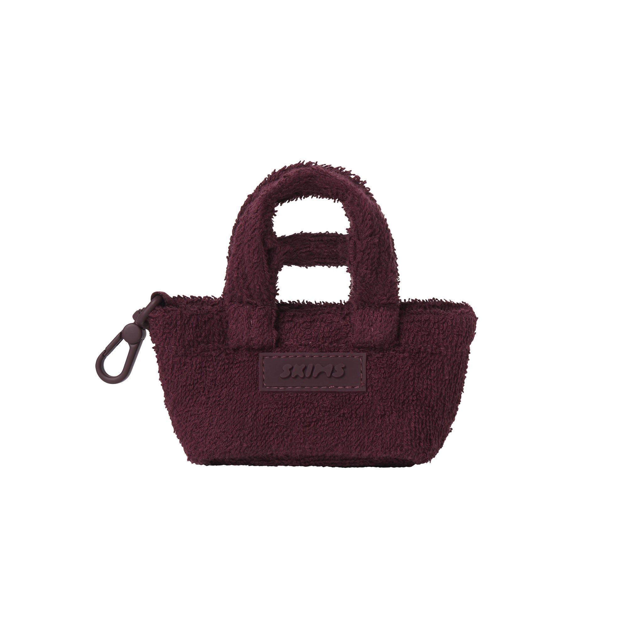 TERRY MICRO TOTE KEYCHAIN | CURRANT