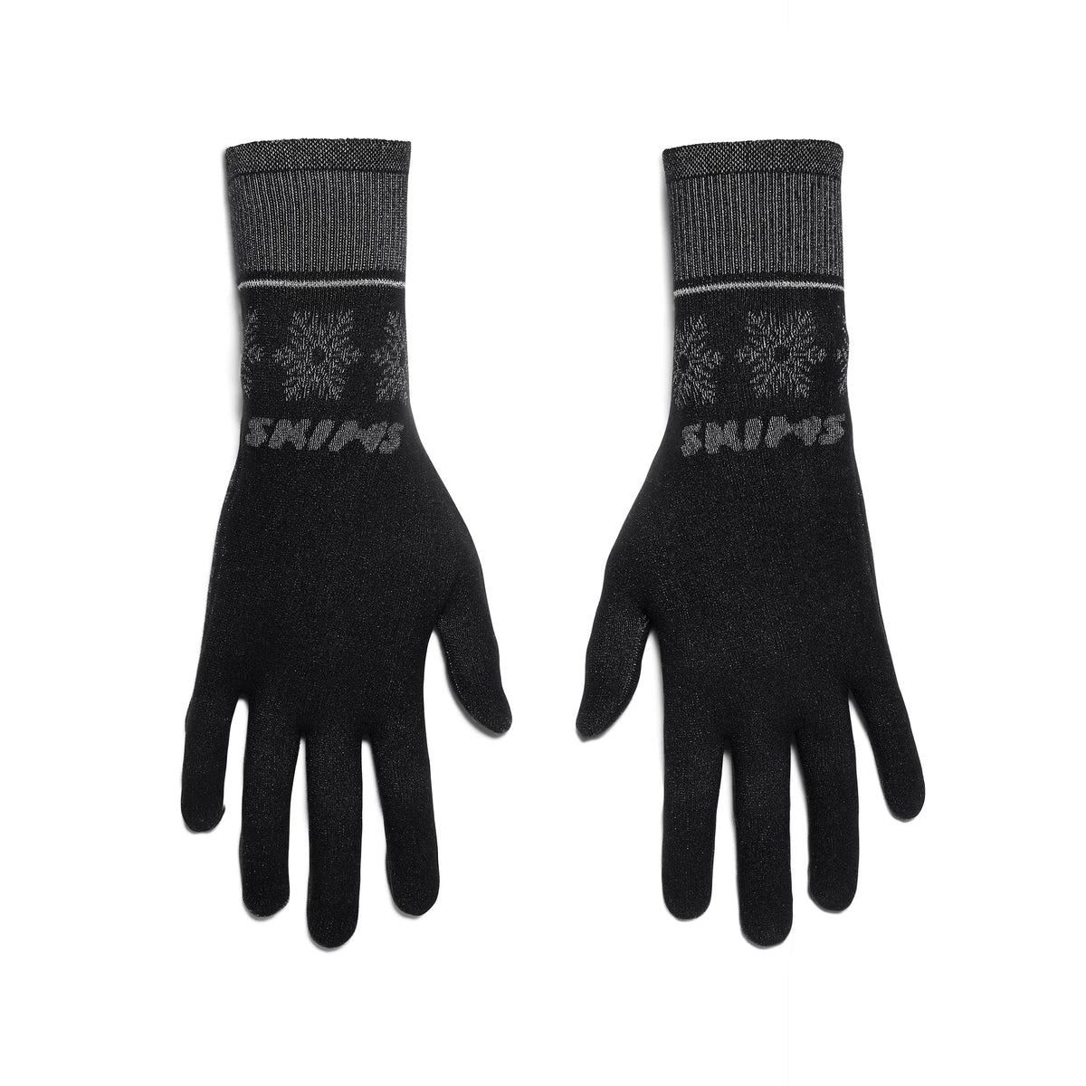 SKIMS FIRST LAYERS GLOVES | OBSIDIAN WINTER FAIR ISLE