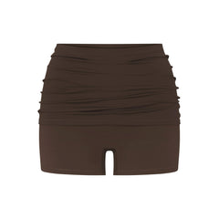 NikeSKIMS MATTE 3" FOLDOVER SHORT | DARK SEPIA