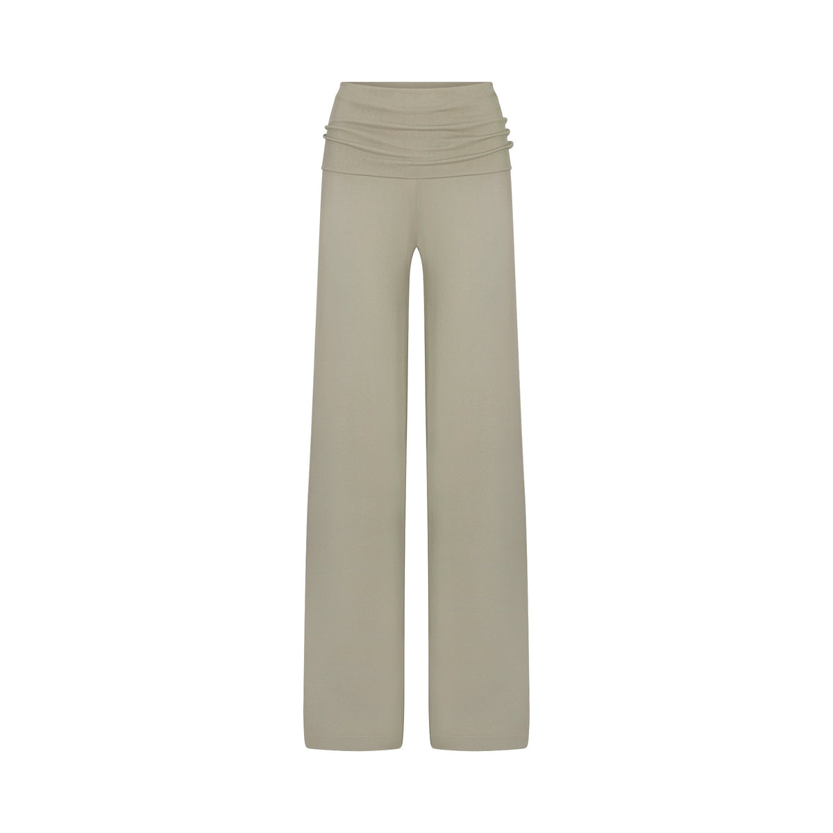 NikeSKIMS STRETCH KNIT FOLDOVER WIDE LEG PANT | DUNE