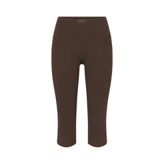 NikeSKIMS MATTE 17" V-LINE CAPRI LEGGING | DARK SEPIA