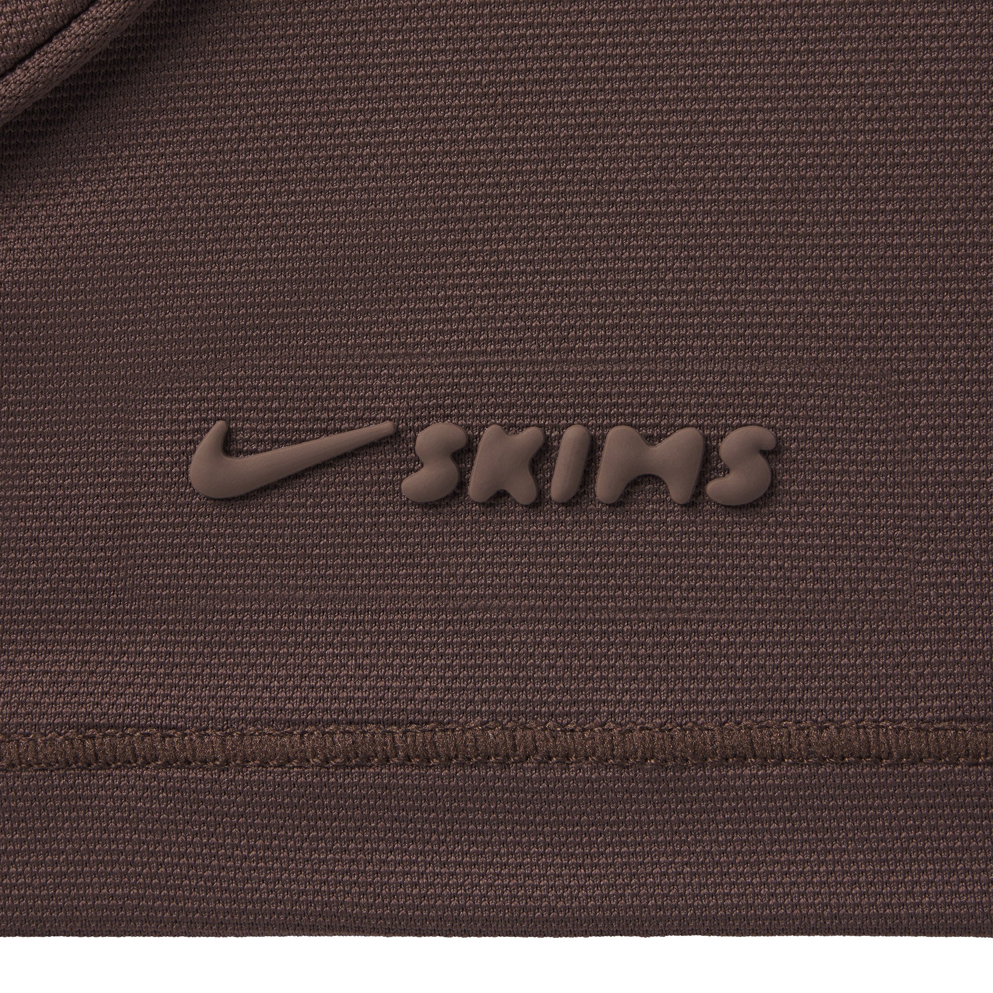 NikeSKIMS AIRY LONG SLEEVE CREW NECK TOP | DARK SEPIA