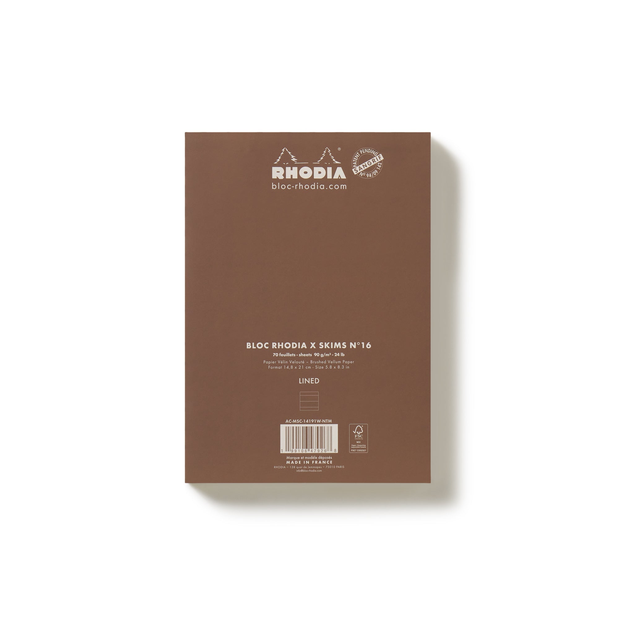 RHODIA X SKIMS NOTEPAD SET | NEUTRAL MULTI