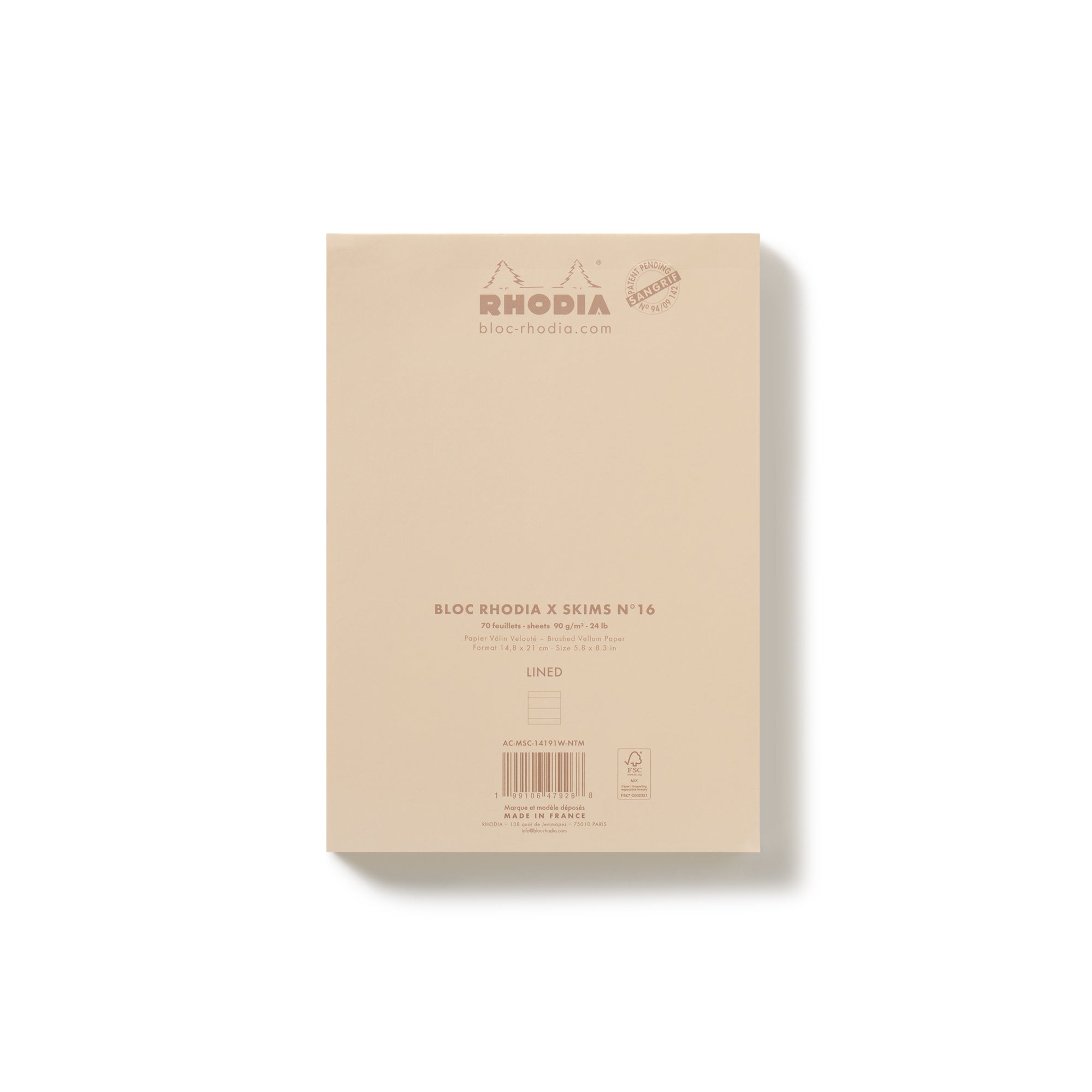 RHODIA X SKIMS NOTEPAD SET | NEUTRAL MULTI