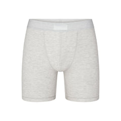 SKIMS COTTON MENS 5" BOXER BRIEF | LIGHT HEATHER GREY