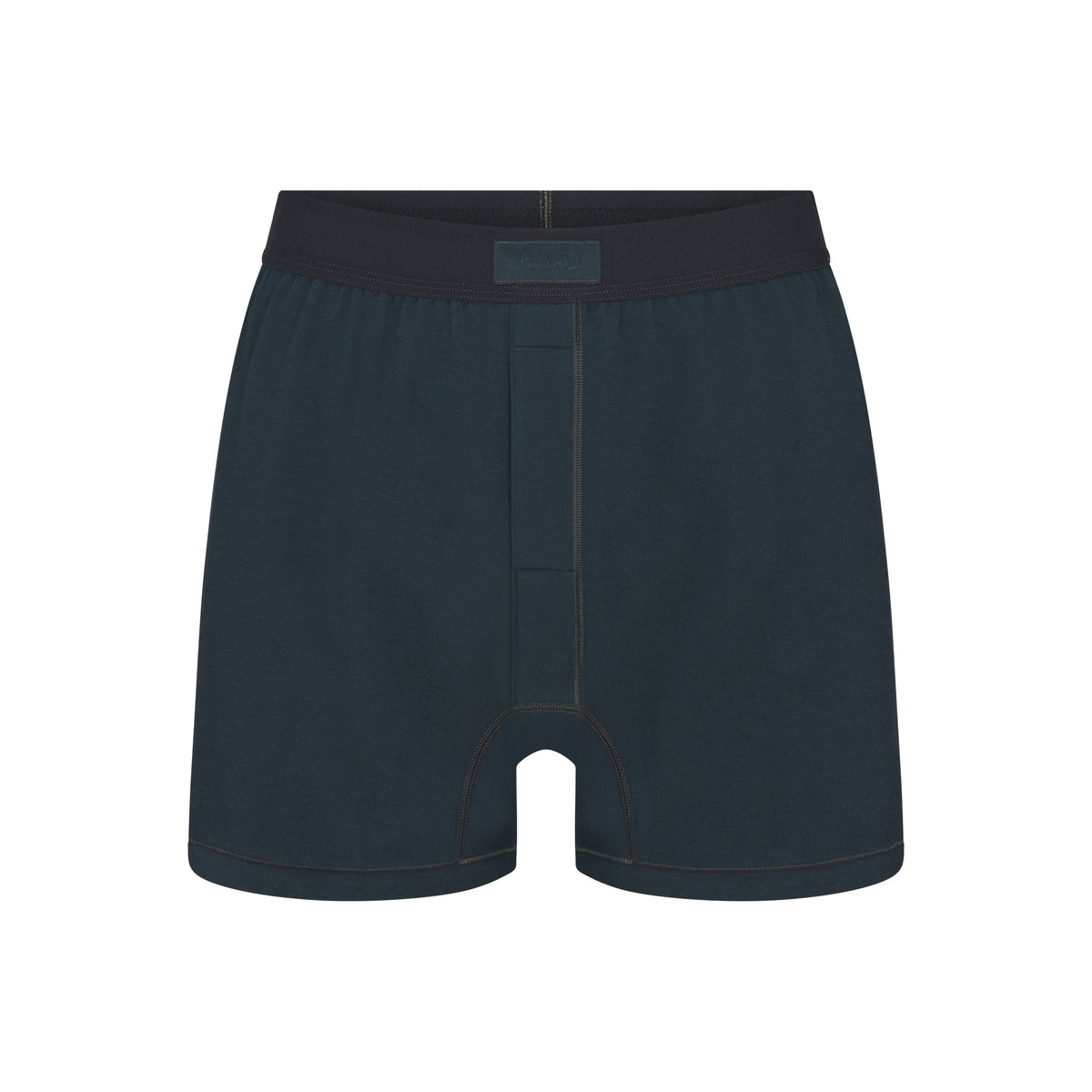 SKIMS COTTON MENS KNIT BOXER | VERDANT