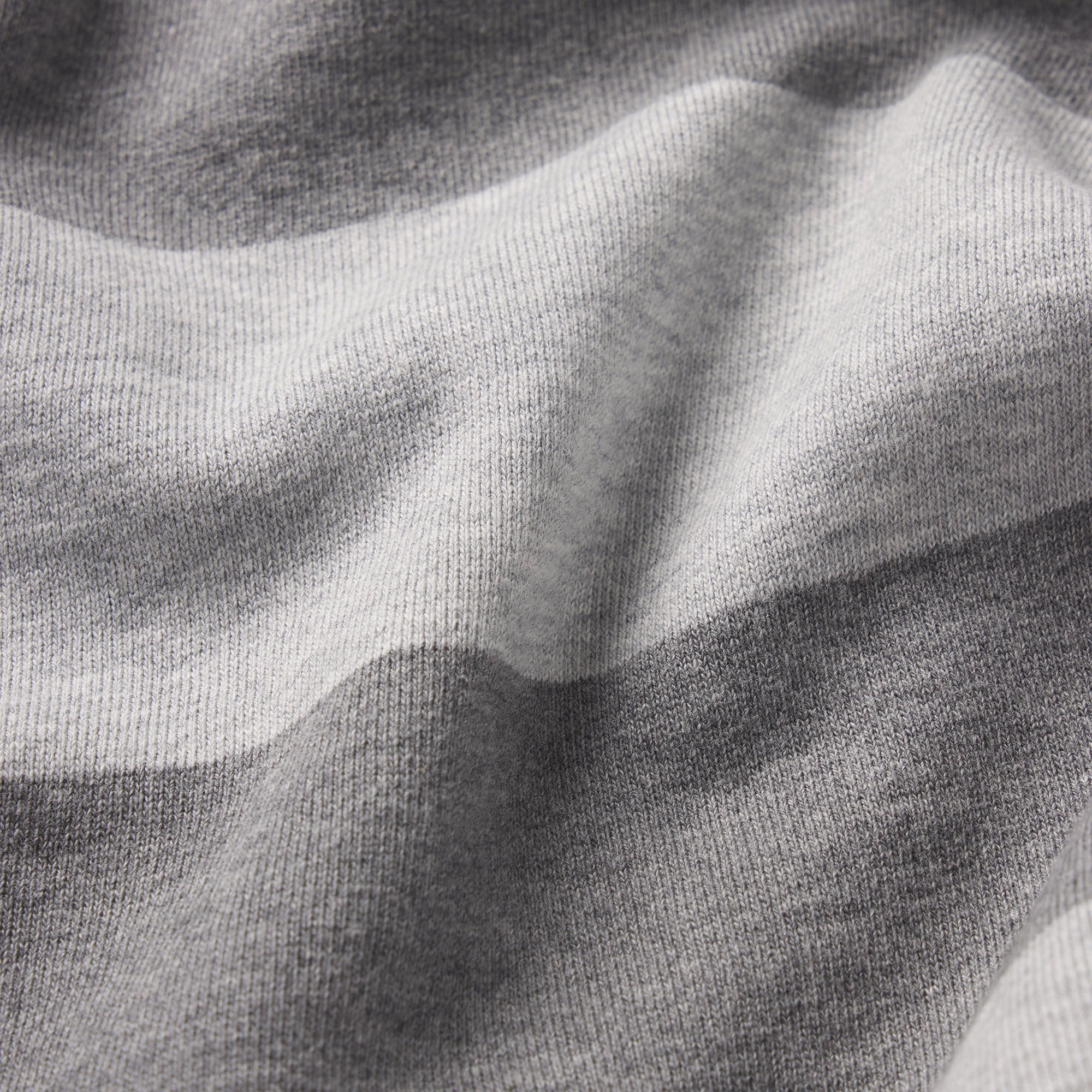 BOYFRIEND FLEECE OVERSIZED POLO | GREY HEATHER MULTI