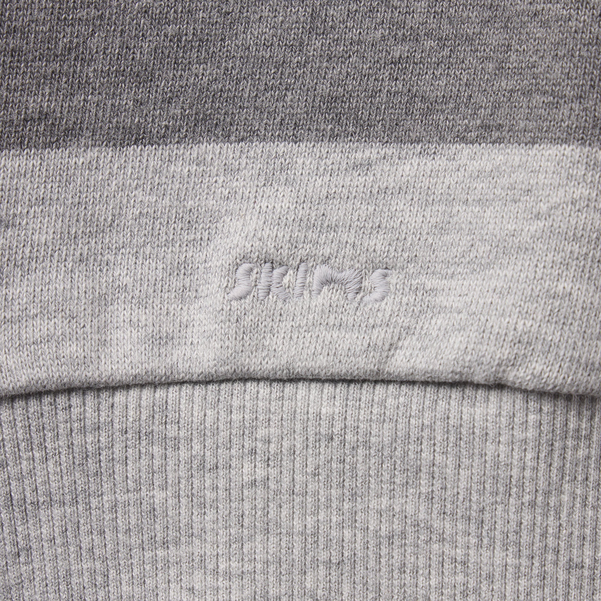 BOYFRIEND FLEECE OVERSIZED POLO | GREY HEATHER MULTI