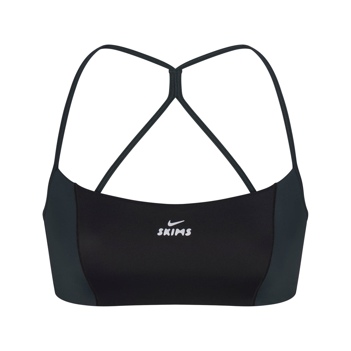 NikeSKIMS SHINE MICRO SCOOP BRA | OBSIDIAN AND DARK TEAL