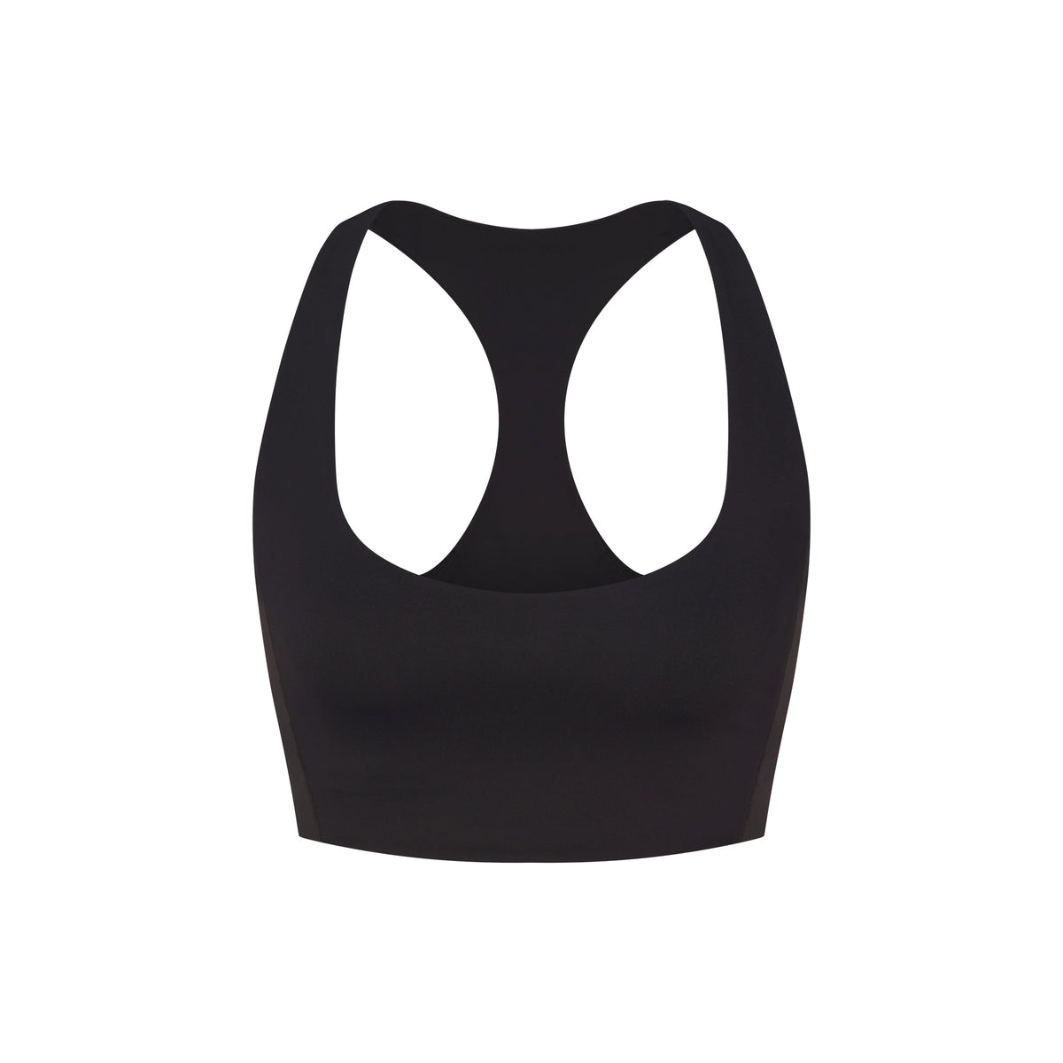 NikeSKIMS MATTE SHINE MIX RACERBACK BRA TOP | OBSIDIAN AND IGNEOUS