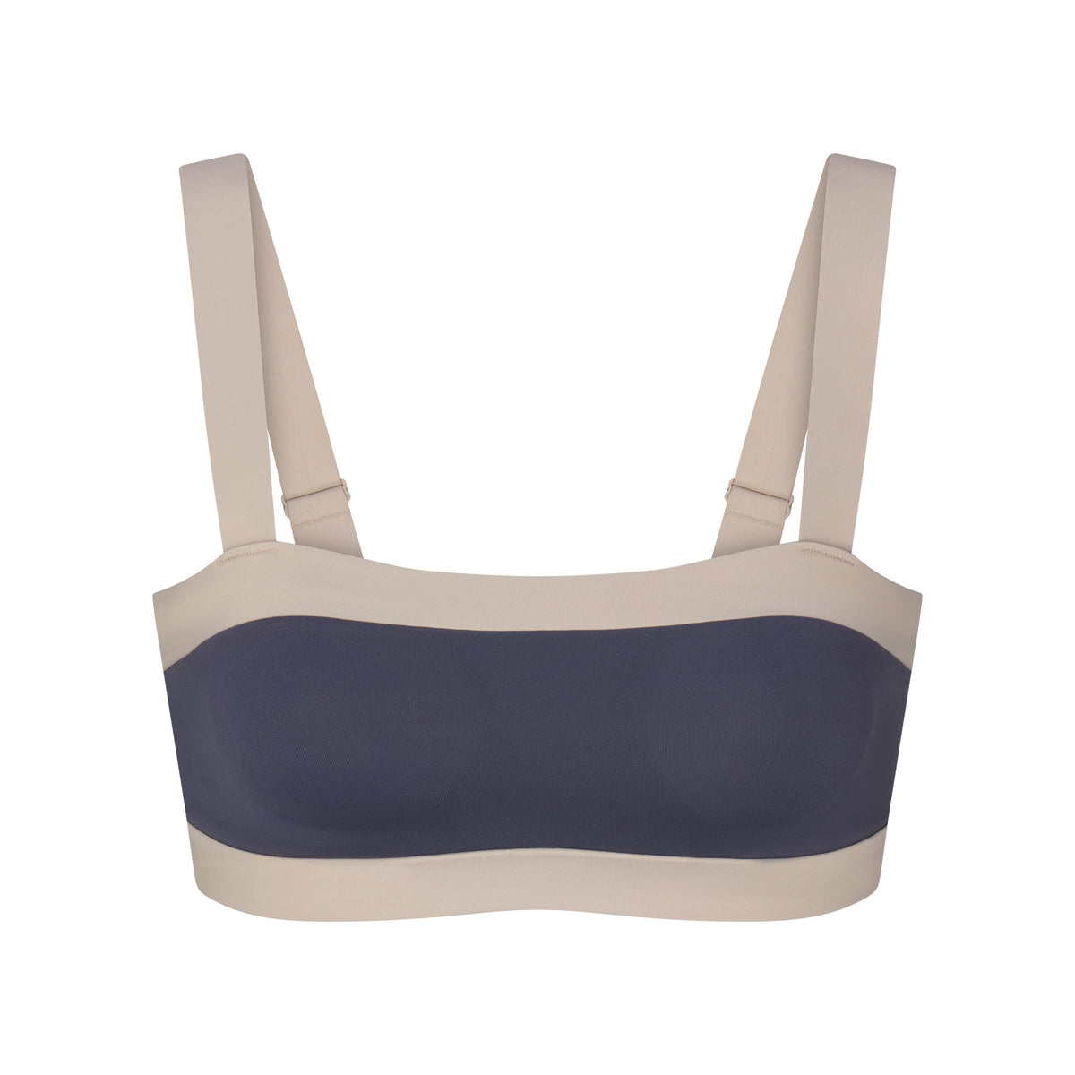 NikeSKIMS MATTE SHINE MIX STRAIGHT NECK BRA | DEEP ROYAL AND STONE
