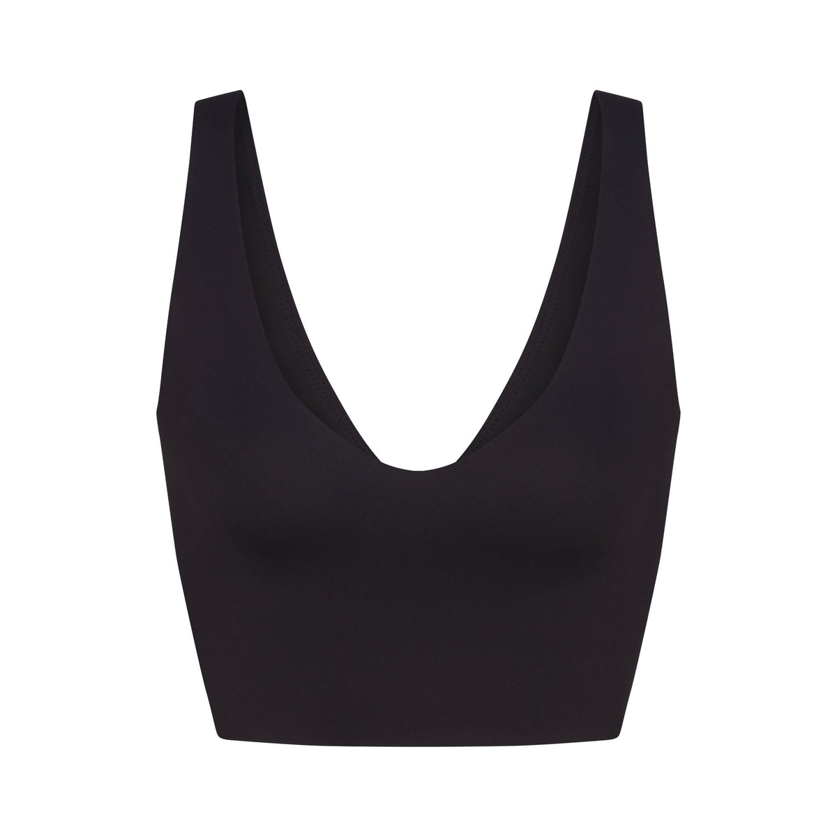 NikeSKIMS MATTE V-NECK BRA TOP | OBSIDIAN