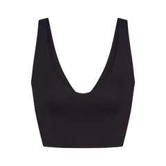 NikeSKIMS MATTE V-NECK BRA TOP | OBSIDIAN
