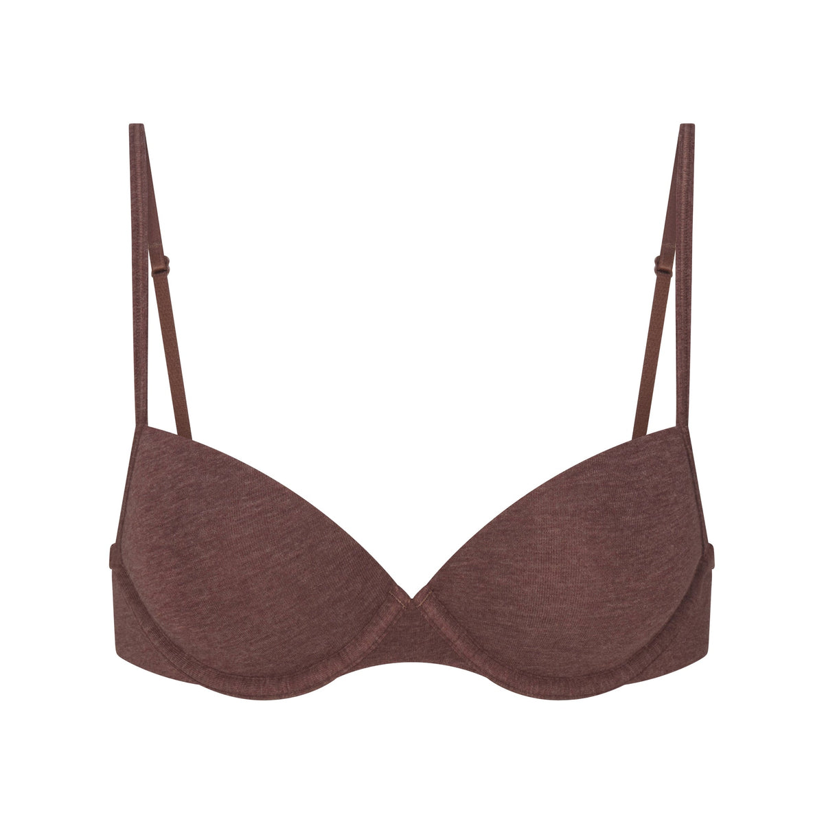EVERYDAY COTTON T-SHIRT BRA | COCOA HEATHER
