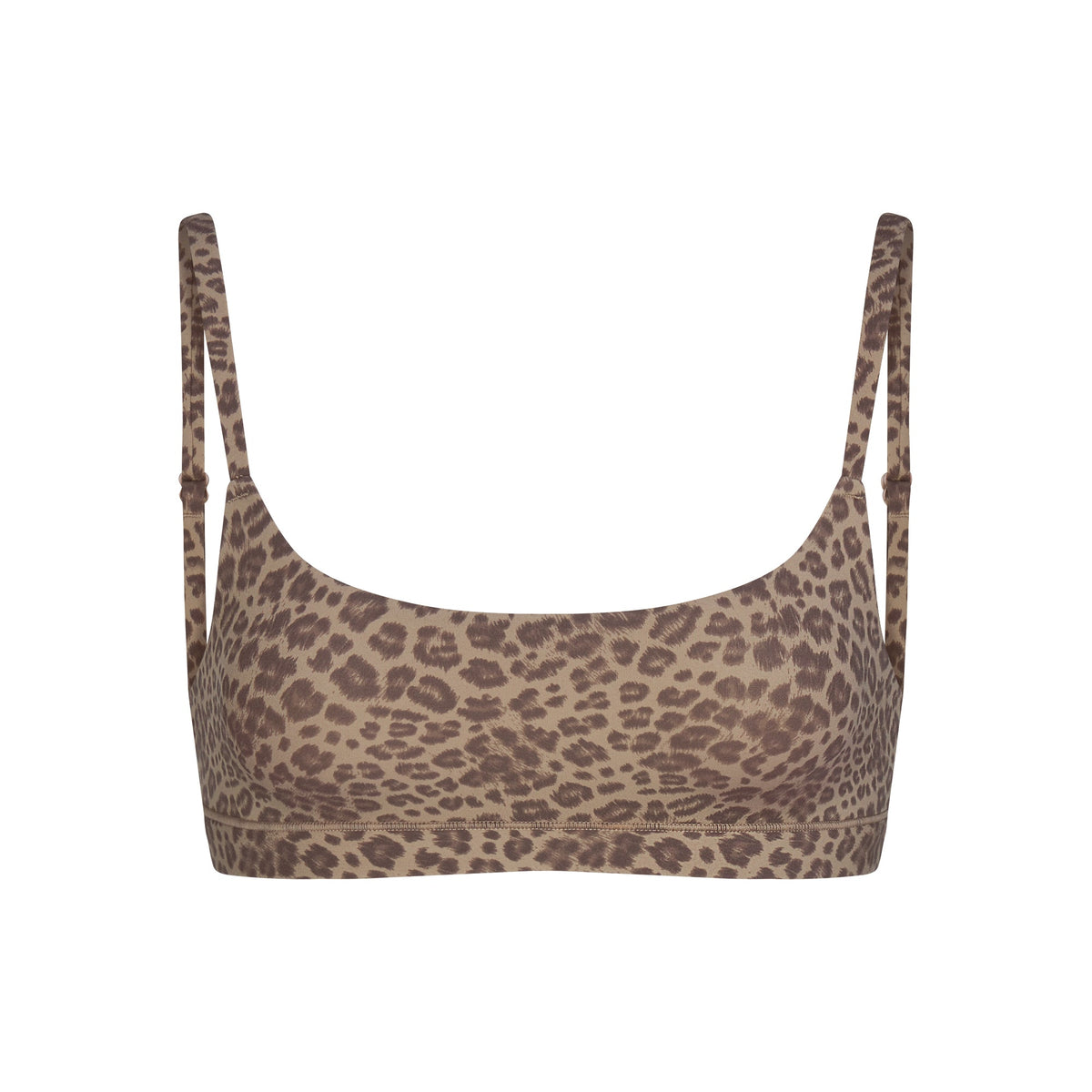 FITS EVERYBODY SCOOP BRALETTE | DESERT LEOPARD INK PRINT