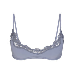 FITS EVERYBODY LACE SCOOP BRALETTE | SLATE TONAL