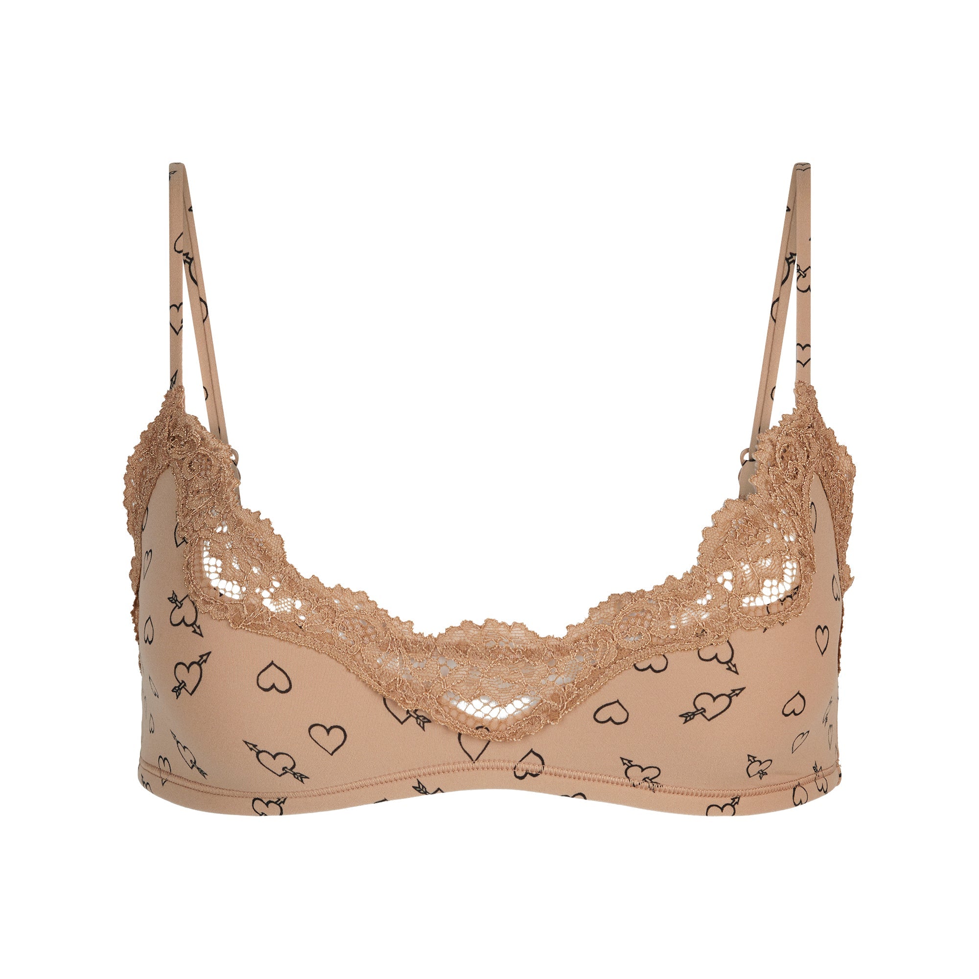 FITS EVERYBODY LACE SCOOP BRALETTE 2-PACK | ONYX AND SKETCHED HEARTS