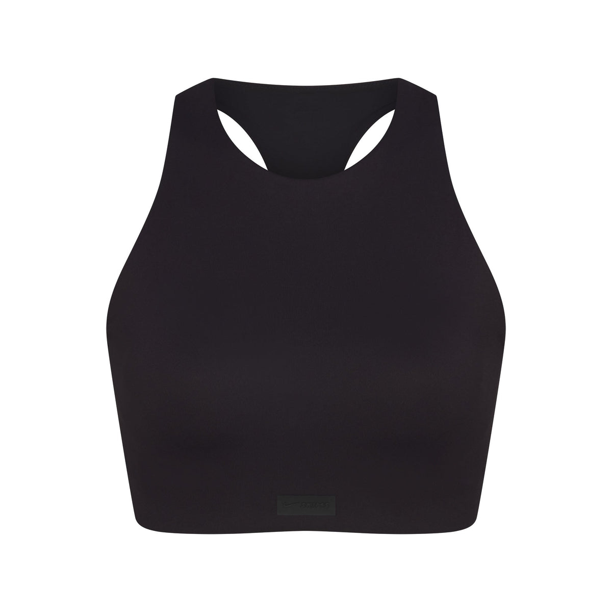 NikeSKIMS MATTE HIGH NECK BRA | OBSIDIAN