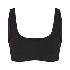 NikeSKIMS VINTAGE SEAMLESS SCOOP NECK BRA | OBSIDIAN