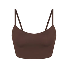 NikeSKIMS MATTE CAMI BRA TOP | DARK SEPIA