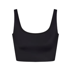 NikeSKIMS SHINE SCOOP NECK BRA TOP | OBSIDIAN