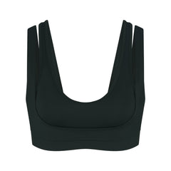 NikeSKIMS MATTE DOUBLE STRAP SCOOP BRA | DARK TEAL