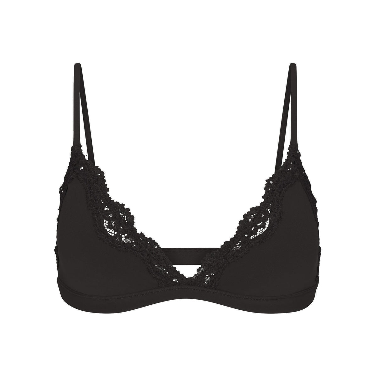 FITS EVERYBODY LACE TRIANGLE BRALETTE | ONYX