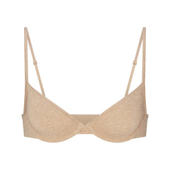 EVERYDAY COTTON UNLINED DEMI BRA | CLAY HEATHER