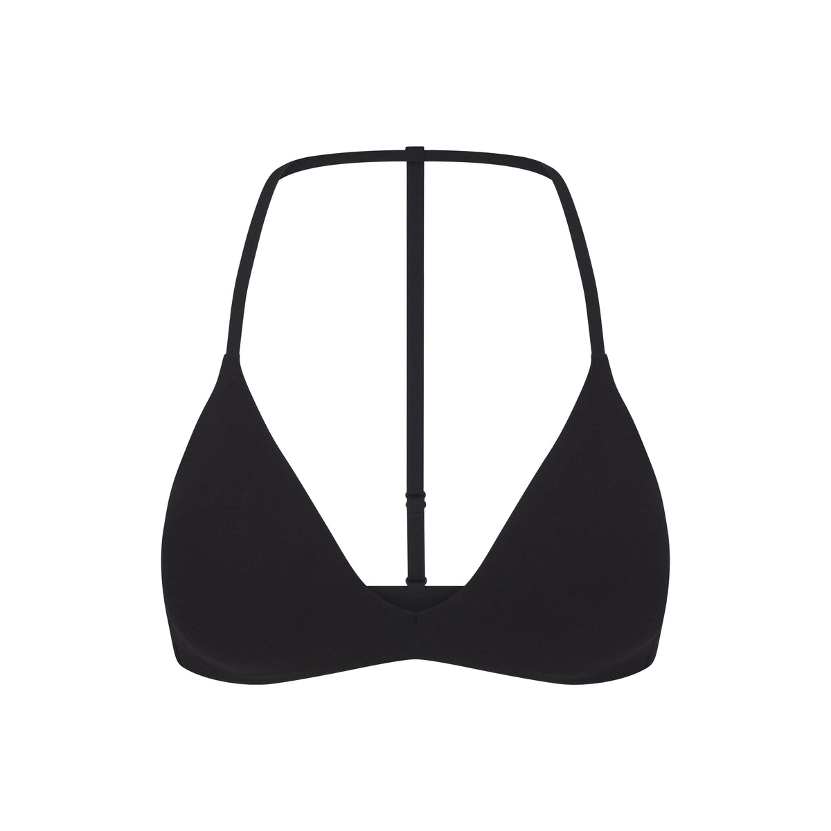 NikeSKIMS STUDIO STRETCH T-BACK TRIANGLE BRA | OBSIDIAN