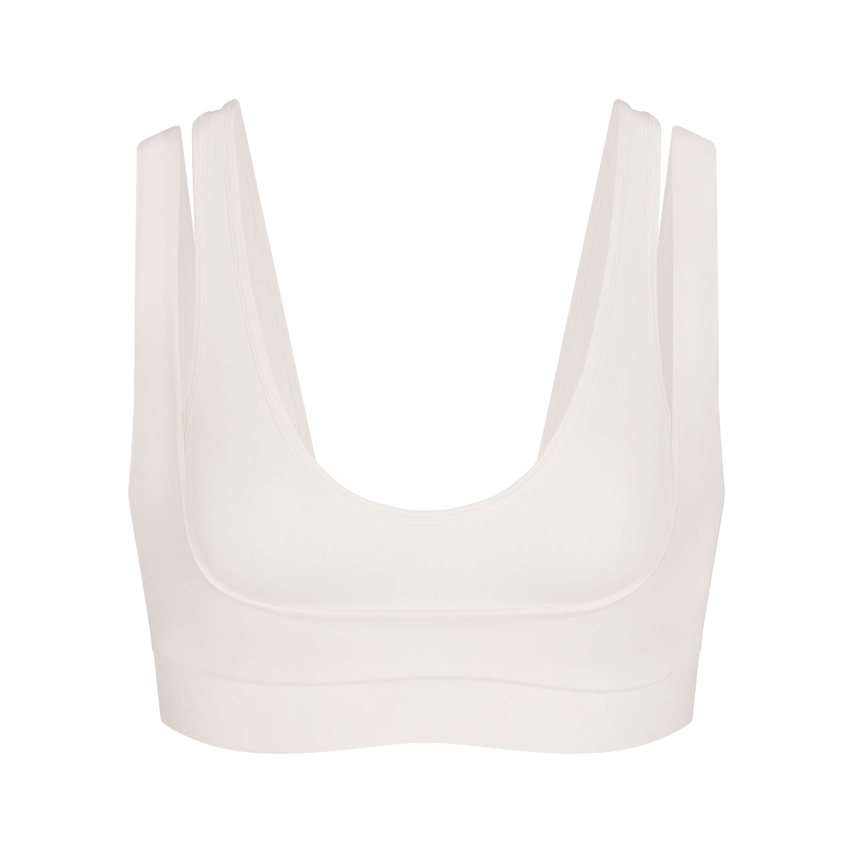 NikeSKIMS MATTE DOUBLE STRAP SCOOP BRA | IVORY