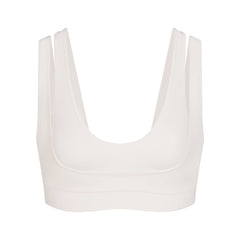 NikeSKIMS MATTE DOUBLE STRAP SCOOP BRA | IVORY