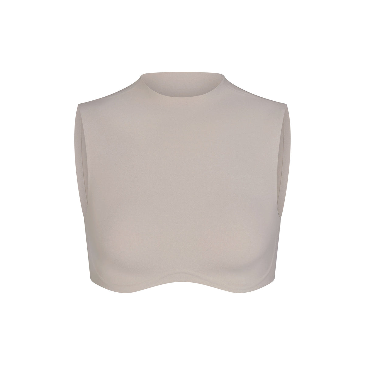 NikeSKIMS STUDIO STRETCH MOCK NECK BRA TOP | LINEN